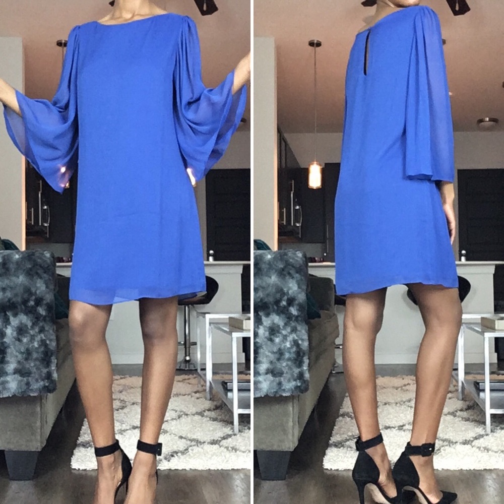 Alice + Olivia royal blue dress